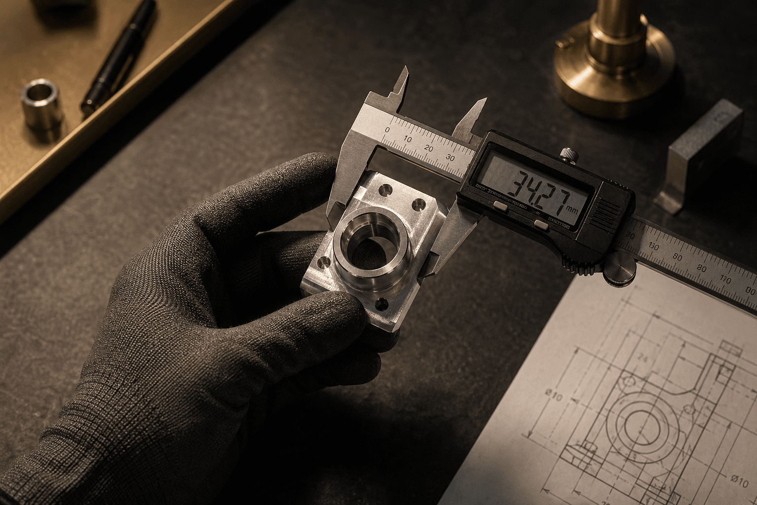 Prototyp aus CNC-gefertigtem Aluminium — Funktionsmuster für die Serienproduktion
